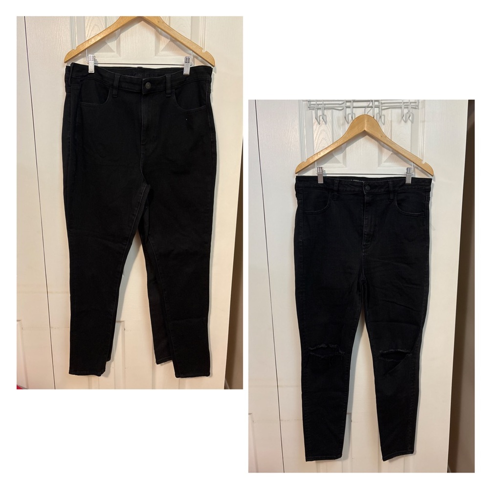 American Eagle Black High-Rise Skinny Jeans